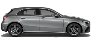 Auto hatchback clase A vista lateral - Mercedes Benz